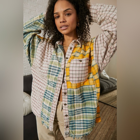 BDG Tops - BDG Multicolor Plaid Flannel